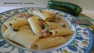 PASTA CREMA DI ZUCCHINE E SPECK [upl. by Dougy]