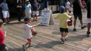 The Flying Mueller Brothers drum on Jenkinsons Boardwalk 9411 [upl. by Shanney]