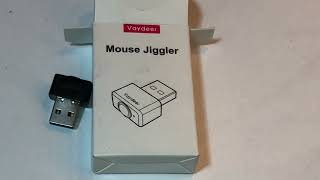 VAYDEER Mouse Mover Jiggler USB Port Supports Multi Track Driver Free Plug amp Play with ON Off Switch [upl. by Nyltiac976]