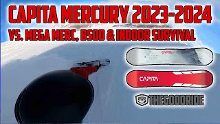 Capita Mercury 20232024 Snowboard Review vs Mega Mer BSOD and Indoor Survival [upl. by Adnamra]