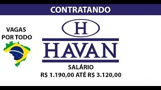 TUTORIAL COMO CADASTRAR CURRÍCULO NAS LOJAS HAVAN 2020 [upl. by Segal927]