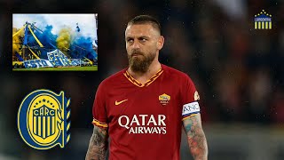 DE ROSSI IMPACTADO CON LA HINCHADA DE ROSARIO CENTRAL [upl. by Rask]