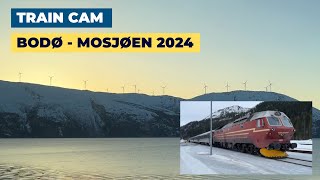 Arctic train ride  Nordlandsbanen train trip Bodø to Mosjøen 2024  Norway [upl. by Idolah365]