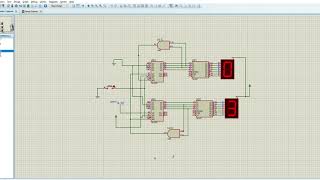 Segundero De 0 a 59 Simulación en Proteus con switch de reinicio [upl. by Lefty590]