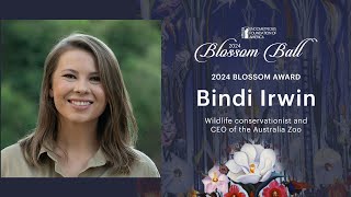 2024 EndoFound Blossom Award  Bindi Irwin [upl. by Aihsar]