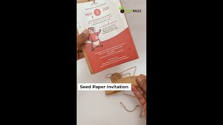 Plantable Wedding Seed paper Invitation and Cards Made from 100 recycled paper [upl. by Bromley]