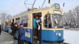 Tram 23  Eröffnung  Bilder Ein und Ausfahrten [upl. by Mccahill50]