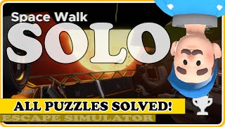 How to Solve ALL Puzzles for SPACE WALK in Escape Simulator  Game Guide [upl. by Ong799]