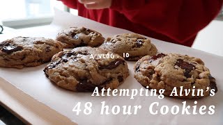 NYC ep10  attempting at Alvin Zhous 48 hour chocolate chip cookie recipe and a vlog [upl. by Hetti]