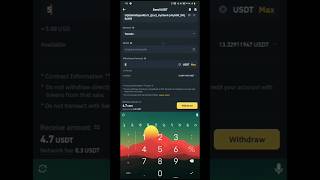 How to transfer usd from binance to tonkeeper। ট্রান্সফার বাইনানস টু টনকিপার। shorts reals [upl. by Trilby]