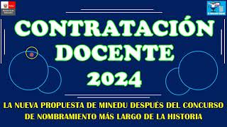 LA NUEVA PROPUESTA DEL CONTRATO DOCENTE 2024 [upl. by Estrin]