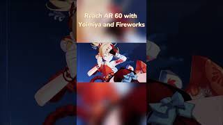 Reach AR 60 with Yoimiya and Fireworks Genshin Impact [upl. by Htirehc587]