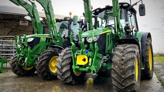 John Deere 6120M and 6R 150 Loader Tractors REVIEW [upl. by Adalard]