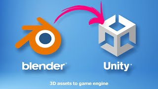 Blender to Unity tutorial  How to import blender models into Unity with material and texture [upl. by Aikim]