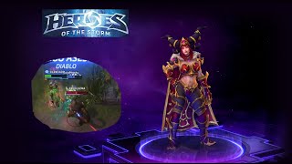 ALEXSTRASZA EN HANAMURA POTENCIANDO BUILD Q  Heroes of the Storm  QM [upl. by Atiugal]