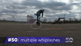 50 How to Brakeless Whiplashes  BMX Flatland [upl. by Asirrom]