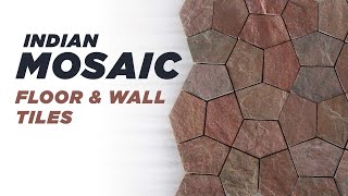 Indian mosaic floor amp wall tiles [upl. by Eislek]