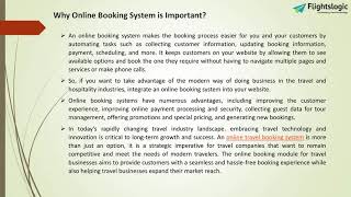 Online Booking Module  FlightsLogic [upl. by Cleavland]