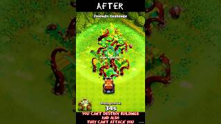 Before Overgrowth Spell amp After  🥴 clashofclans coc cocshorts gamingcoc overgrowthspell [upl. by Cartan]