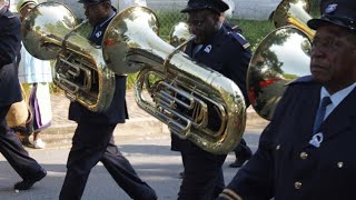 ST ENGENAS ZCC BRASS BAND AND HIS LORDSHIP BISHOP ENGENAS JOSEPH LEKGANYANE IN SWAZILAND [upl. by Kcirted]