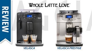 Review Gaggia Velasca amp Velasca Prestige Bean to Cup Coffee Machines [upl. by Nerrag315]