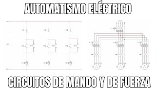 AUTOMATISMO ELÉCTRICO CIRCUITOS DE MANDO Y DE FUERZA [upl. by Acilegna]