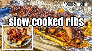 Super Easy Slow Cooker Ribs  Fall Off The Bone BBQ Ribs Recipe [upl. by Lletnom761]