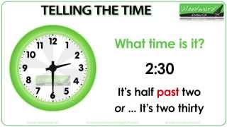 Telling the Time in English [upl. by Cousins]