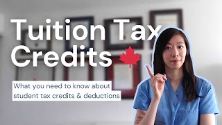 TUITION TAX CREDITS Explained for Canadian Students T2202 TD1 amp T1213 forms [upl. by Irej]