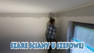 Szare ściany u szefowej Malujemy pokoje i salon z kuchnią [upl. by Naujik]