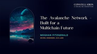 The Avalanche Network  Built for a Multichain Future  Constellation [upl. by Nylkcaj]