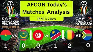 AFCON 2023  Analysis of Todays Matches 16012023  New News Coverage [upl. by Gilchrist]