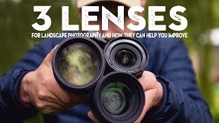 3 ESSENTIAL lenses for landscape photography and how to use them [upl. by Einhapets136]