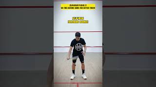 Simple trick for better touch before matches squash squashcoach 壁球 [upl. by Teferi]