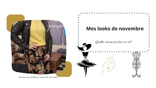 Mes looks de novembre [upl. by Llennehc68]