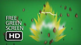 Free Green Screen  Super Saiyan Aura With Sound [upl. by Arrimat]