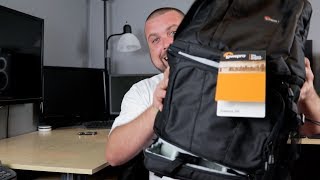 Camera Backpack Lowepro Fastpack 350 Overview [upl. by Seuguh]