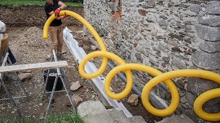 French Drain Under Patio  Installation [upl. by Blayne287]