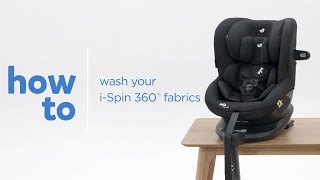 How To Wash Your Joie iSpin 360™ Fabrics [upl. by Nerahs]