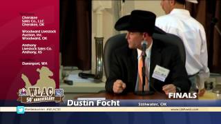 Dustin Focht  2013 World Livestock Auctioneer Champion [upl. by Collar]