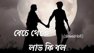 Benche Theke Labh Ki Bol Bengali song  বেচে থেকে লাভ কি বল  💔💔 LOFI SONG slowedreverb [upl. by Romina988]