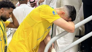 Cristiano Ronaldo crying after losing Kings Cup vs AlHilal  🥵🥵🥵🥵 [upl. by Ecnav]