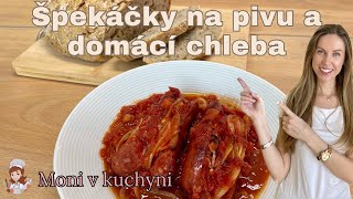 Moni v kuchyni Špekáčky na pivu a domácí chleba [upl. by Ashlen557]