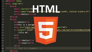 Basic HTML elements  Learn HTML 1 [upl. by Inaliak247]