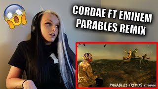 Cordae  Parables Remix FT Eminem Official Audio REACTION [upl. by Dorotea46]