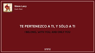 Steve Lacy  Dark Red Lyrics  Sub Español [upl. by Anahcar]