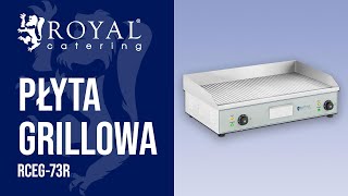 Płyta grillowa RCEG73R  Royal Catering  Prezentacja produktu [upl. by Roswald]