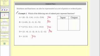 Introduction to Relations and Functions L91 [upl. by Enilraep]