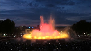 The Magic Fountain of Montjuic Barcelona Freddie Mercury [upl. by Wallford974]