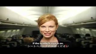 Delta Airlines  Safety Video 747400 English amp Japanese [upl. by Aileek878]